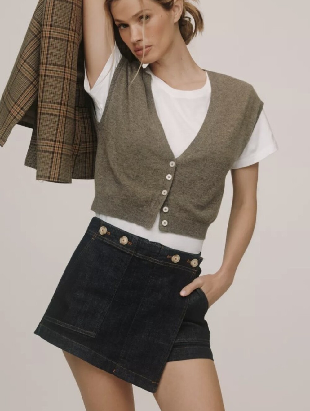 Anthropologie Pilcro Denim Kit Skort Size 30
